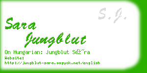 sara jungblut business card